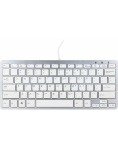 Ergoline compact toetsenbord wit met USB hubs