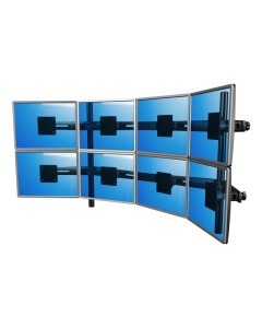 Dataflex Viewmaster multimonitorsysteem - bureau 833 tot 8 beeldschermen voorizjde met monitors