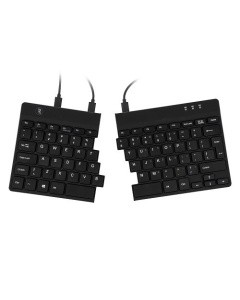 R-Go Split keyboard QWERTY (US) wired - zwart