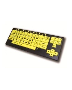 BigKey Vision toetsenbord - gele toetsen (uppercase)